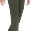 Women's Flare Leggings Bootcut Yoga Pants High Waisted Bell Bottom Workout Dress Pants with Pockets (XXL)