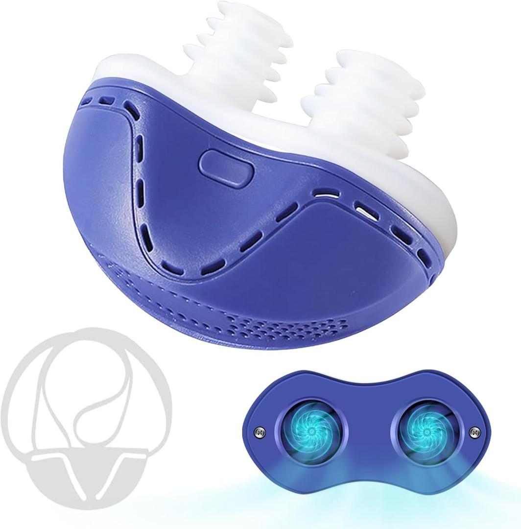 Anti Snoring Device  Mini SleepApnea Devices  Variable Anti Snoring Aid  Upgraded Stop Snoring Solution  Suitable for All Nose Shapes  Blue  Kd