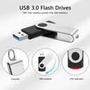 KOOTION 10 Pack 32GB Flash Drive USB 3.0 Thumb Drive USB Drives Jump Drives Keychain Memory Stick Black