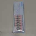 2 x 150pcs Blue French Tip Press on Nails, Short Soft Gel Nail Tips in 15Sizes, Pre-lasting Soak Off Square Acrylic Fake Nails, No Need to File False Nail Tips Extension for Women Girl Nails