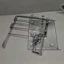 QWORK Plastic Grocery Bag Holder, 2 Pack Iron-plated Chrome Shopping Bag Stand, Chrome T Shirt Bag Rack, Fits 11W x 6D x 21H Bag, for Restaurant, Business, Office, Home, Kitchen, Garage