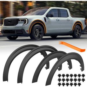 Fender Flares for Ford Maverick 2026 2025 2024 2026 2022 Front and Rear Wheel Eyebrow Protectors Fender No Drilling Maverick Accessories Fender Trim(4PCS)