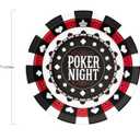 Cheerland Casino Party Decorations Paper Plates for Las Vegas Disposable Poker Casino Night Party Supplies Dessert Plate Theme Birthday Bachelor Poker Event Parties and Game Nights 7 Inch Pack of 24