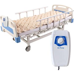 Alternating Air Pressure Mattress Pad, Bed Sore Prevention Solution, Hospital Bed Mattress Topper with Quiet Pump for Bedridden Patients, Ulcer Prevention Air Pads for Home Care