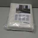 LAMIT Natural Ivory Semi Sheer Linen Curtains 84 inch Long, Cream White Light Filtering Living Room Panels Back Tab and Rod Pocket Neutral Drapes for Bedroom/Farmhouse, 2 Panels, 52 x 84 Inch