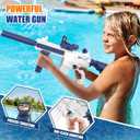 Dolanus Electric Water Gun for Kids Adults - Automatic Squirt Gun with up to 32 Ft Long Range, Summer Outdoor Beach Swimming Pool Party Toys, Gift for Kids Age 8 9 10 11 12 Years Old Boys - Blue