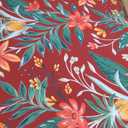 Arden earthFIBER Outdoor Deep Seat Cushion Set (2-Pack), 24 in x 24 in, Weather-Proof, Rain-Proof, Fade Resistant Patio Cushion for Chair, Sofa, and Couch Luau Red Tropical Floral