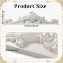 Wenqik 10.4" H x 44" W x 2.6" P Door Frame Molding French Country Pediment Over Door Large Window Frame Decor Onlays for Home Living Room Entryway Wall Art