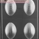 Football Chocolate Candy Mold, 3D Football Chocolate Candy Mold Game Day Treat Mold for Sports & Super Bowl Parties