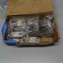 Barcaloo Self Closing Cabinet Hinges Satin Nickel, 20 Pack - 1/2 Inch Overlay 3/4 Inch Frame Semi Wrap Kitchen Cabinet Door Hinge Hardware