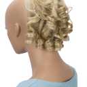 CAISHA Jumbo Hairpiece Scrunchy Updo Voluminous Curly Messy Bun Blond Mix G13L