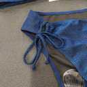 GIQUB Luxe Triangle Bikini: Eye-Catching Two-Piece Swimsuit with Shimmering Sequins and U-Shaped Steel Support for Flawless Fit!(US, Alpha, Large, Regular, Regular, Blue)