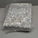 jinchan Zenith Floral Runner Rug 3x8 Washable Kitchen Runner Non-Slip Low-Pile Soft Carpet Runner Botanical Throw Rug for Hallway Entryway Laundry Room Bedroom Blue/Cream