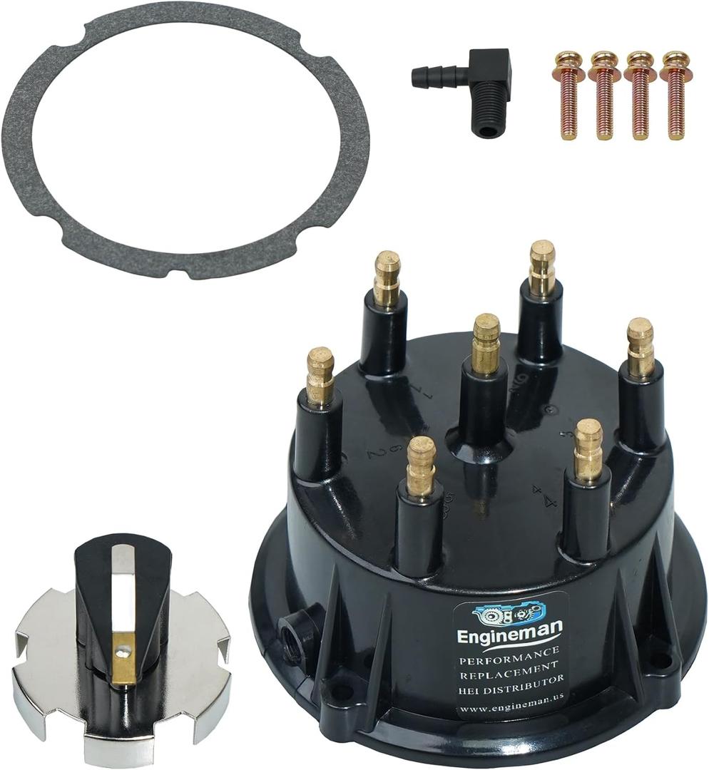 Distributor Cap and Rotor Kit for 4.3L V6 Engines with Thunderbolt IV/V HEI Ignition - Replaces 815407Q5, 815407A2, 18-5274, 815407Q02