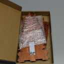 Capoda 2 Sets Wooden Christmas Tree Centerpieces Decor Light Christmas Table Sign LED Rustic Tree Elk Tabletop Decor Xmas Centerpieces for Table Home Indoor Decorations Winter Farmhouse Fireplace