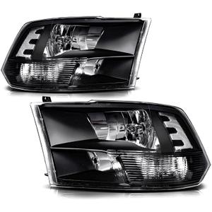 Headlight Assembly Pair compatible with 2009-2018 Dodge Ram 1500