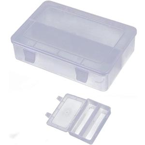 Plastic Nail Art Tools Organizer Nail Brushes Container Case Manicure Tools Holder Double Layers Large Capacity Nail Tools Storage Box (clear)