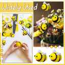 Suncalla 12 Pcs Felt Bee Stems What Will Baby Bees Birthday Party Decoration DIY Felt Honeybee Branch Pick for Tree Vase Filler Home Table Centerpiece Farmhouse Baby Shower Crafts (Bee)