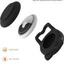 WhoseID Dog Collar with Waterproof AirTag Holder & Anti-Lost QR Code, Cute Bling Warpping Adjustable Width for Small Medium Large Pet (Blue, S)