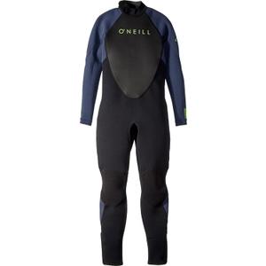 O'Neill Youth Reactor-2 3/2mm Back Zip Full Wetsuit (10, Black/Slate)