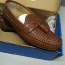 Nunn Bush Mens Strafford Woven (8, Cognac)