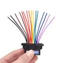 bbfly-B6 OBD2 Splitter 16 Pin OBD II Splitter Extension 1x Male and 2X Female Extension Cable Adapter (1FT/30CM) (1Pack)