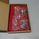 EBOOT 16 PCS Christmas Napkins and Ring Set 8 PCS Red Washable Napkins Cloth Fabric and 8 Christmas Rings Holder for Xmas Holiday Dinner Party Table Decoration(Snowflake, Tree)