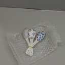 IQCWOOD Ceramic Asian Soup Spoons, Blue and White Japanese Spoon for Soup Rice Ramen Pho Wonton Dumpling Miso, Deep Oval Hook Design, Gifts for Friends Parents Family (Brown)