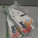 2 x MoDooris 3PCS Halloween Wooden Ghost Decor Signs Set - Tiered Tray Decor for Farmhouse Home Desk Shelf Mantel