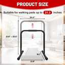 Walking Pad Handle Bar Only, 21.3 Inch Wide Adjustable Height Treadmill Handlebar, Walking Pad Handle Bar Attachment for Office, Home