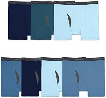 Only 4 Pack Fruit of the Loom Men's Coolzone Boxer Briefs, Moisture Wicking & Breathable, Assorted Color Multipacks 3XL