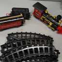 Gloween Christmas Train Sets for Under The Tree, Electric Train Toy with Steam, Light & Sound, Great for 3 4 5 6 7 8+ Year Old Kids Toddler Boys Girls