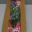 24 Bundles Artificial Flowers for Outdoors/Indoors, Fake Flowers Plants for Indoor Outside Garden Porch Window Box Home Wedding Farmhouse(8 Color)