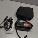 ROCGORLD R8 Tire Inflator Portable Air Compressor, DC 12V Air Compressor Portable with Large Dual Digital Screen, 3X Faster Inflation Air Pump for Car, Bike, Ball, Motor (Red)