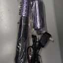 Conair 2-in-1 Hot Air Curling Combo, Includes 1.5-inch Curl Brush and 1-inch Aluminum Bristle Brush (Black / Purple)