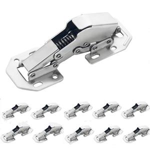 90 Degree 10 Pack Hidden Soft Close Surface Mount Spring Hinges Concealed Cabinet for Cupboard Kitchen