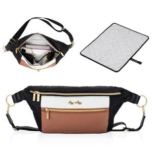 Itzy Ritzy Adjustable Strap-Wear as a Crossbody, Belt Shoulder Bag, Coffee & Cream, Small Itzy Ritzy Adjustable Strap-Wear as a Crossbody, Belt Shoulder Bag, Coffee & Cream, Small