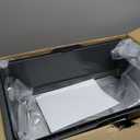 Enclosed Stainless Steel Cat Litter Box with Lid, XL Extra Large Litter Box for Big Cats, Metal Litter Pan High Sided, Never Absorbs Odors, Anti-Urine Leakage, Easy Cleaning, Include Scoop (B--Dark Gray)