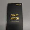 SOUYIE AI Smart Watch, DA GPT Waterproof Smartwatch, 1.19-inch AMOLED Display, 24/7 Heart Rate, Blood Oxygen, Blood Pressure, Sleep Monitor, 107 Sports Modes, Compatible Android and iOS Silver Black