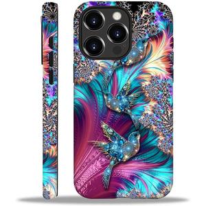 for iPhone 16 Pro Max Case with 2-in-1 Glossy All Inclusive Anti Fall Doublelayer Protection Soft TPU+PC Back Pattern Case Compatible with iPhone 16 Pro Max 6.7inch for Women Diamond Bird