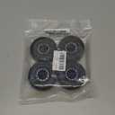 GLOBACT 1.3" Beadlock Wheels Tires Set Offset -3.75mm Aluminum Wheel for Axial SCX24 AX24 TRX4M Upgrade 1/18 1/24 RC Crawler Parts (Black)