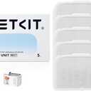 PETKIT Filter Unit Rect for EVERSWEET MAX Cordless Water Fountain, Replacement for 105 fl oz/3L Automatic Cat Fountain, 5 pack