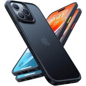 TORRAS Shockproof for iPhone 15 Pro Case 6.1", 12FT Military Grade Drop Tested, Anti-Fingerprint Anti-Scratch Semi-Clear Back with Silicone Slim Thin Protective Phone Case for 15 Pro, Black TORRAS Shockproof for iPhone 15 Pro Case 6.1", 12FT Military Grade Drop Tested, Anti-Fingerprint Anti-Scratch Semi-Clear Back with Silicone Slim Thin Protective Phone Case for 15 Pro, Black