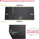 JDMCAR Compatible with Toyota 4Runner Accessories 2010-2023 2024 Glove Box Organizer and GX 460 (2010-2023)Insert ABS Black Materials 4-Runner Compartment Tray