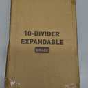 MUDEELA 2 Pack Pots and Pans Organizer Rack for under Cabinet, Expandable Pot Lid Kitchen Cabinet Organizer Holder with 10 Adjustable Compartment Cutting Board Organizer for Pan Lid, Bakeware Sheet