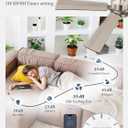 52 Inch Ceiling Fan with Lights and Remote, Smart APP Control, Dimmable with All-Setting Memory, Quiet DC Motor Reversible Blades, Damp Rated Modern Ceiling Fan for Bedroom Patio Living Room