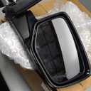 Passenger Side Mirror Compatible With 2008 2009 2010 2011 2012 Honda Accord Sedan LX, LX-P,Mirror with Power Glass,Non-Heated,Manual Folding Replace HO1320230(3 Pins) (Black)