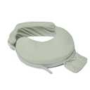 My Brest Friend Nursing Pillow - Deluxe - Enhanced Comfort w/ Slipcover - Ergonomic Design for Ultimate Breastfeeding Support for Mom & Baby - Adjustable Backrest and Handy Side Pocket, Spring Green