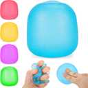2 x Squishy Toys Stress Balls for Kids, Squeeze Fidget Toys for Teens Adults | Big Sensory Balls Slow Rising Squishies For Stress Relief Birthday Gifts Party Favors Class Prizes Stocking Stuffers- Blue