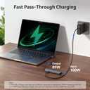 acer 6 in 1 USB C Hub with Ethernet, 4K@60Hz USBC to HDMI Multiport Adapter, 100W PD Charging, USB A/USB C Data Ports USB C Splitter for MacBook Neo/Pro/Air, Acer, iPad, iPhone 17/16/15
